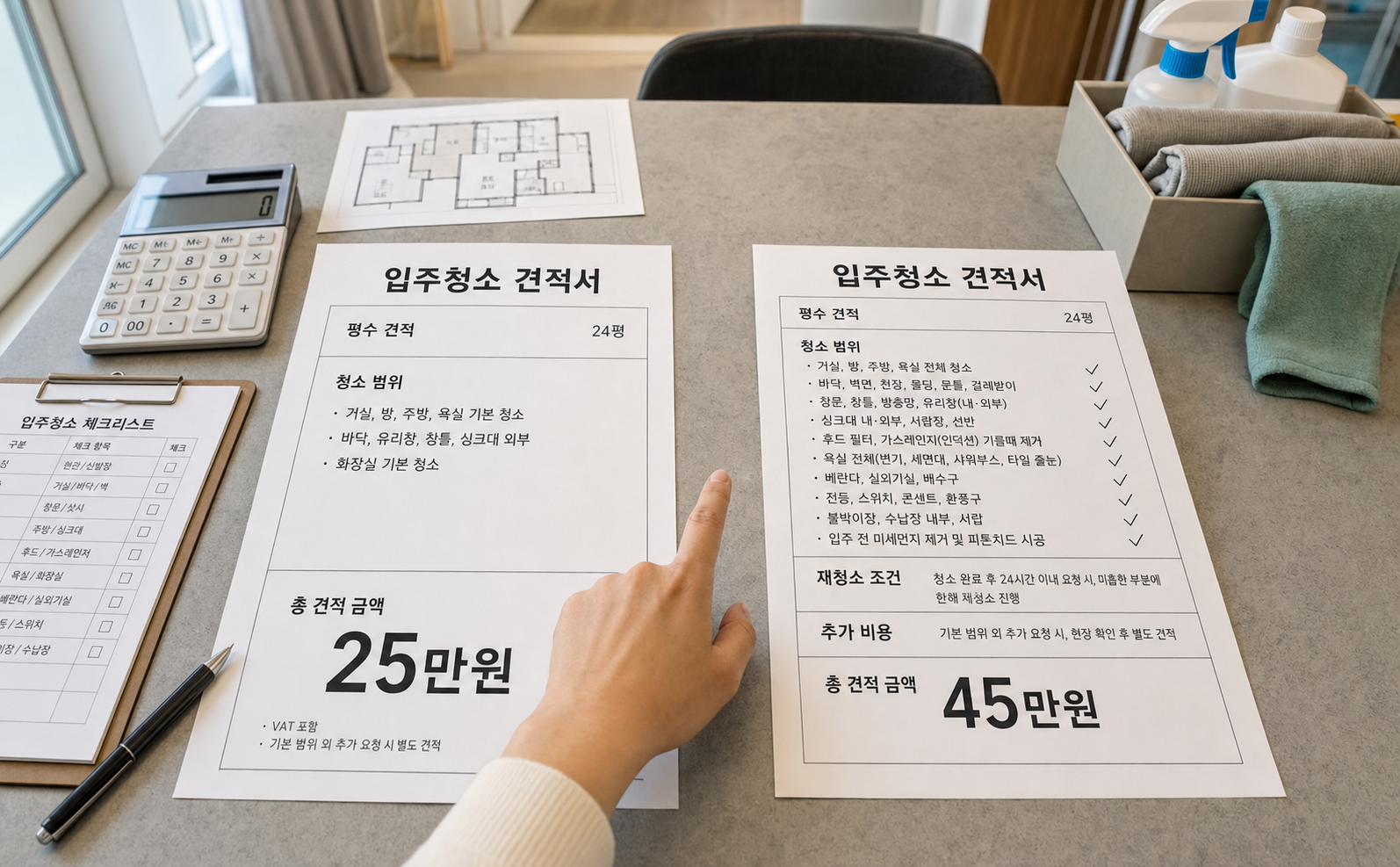 입주청소 업체 선택 완벽 가이드: 견적 비교부터 후기 확인까지