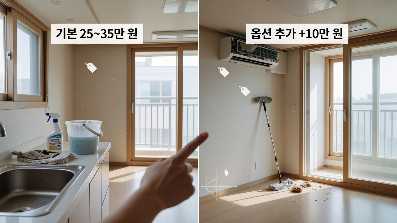 24평 입주청소 비용 실제 견적과 옵션별 비교