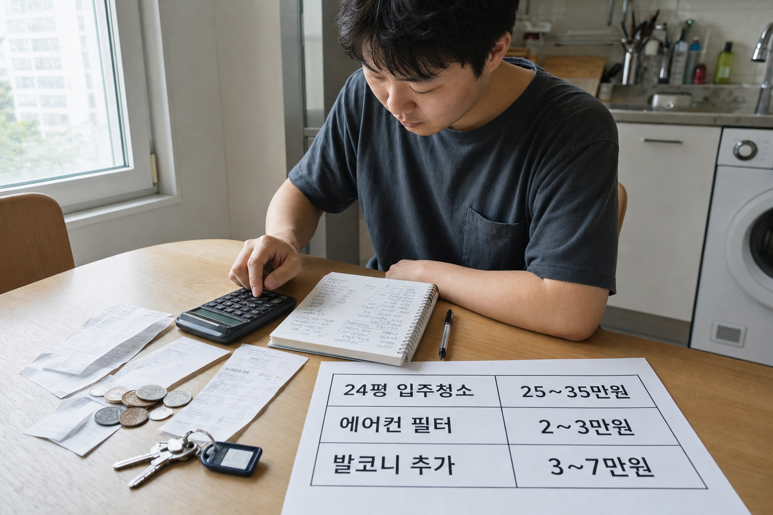 24평 입주청소 비용 실제 견적과 옵션별 가격 비교