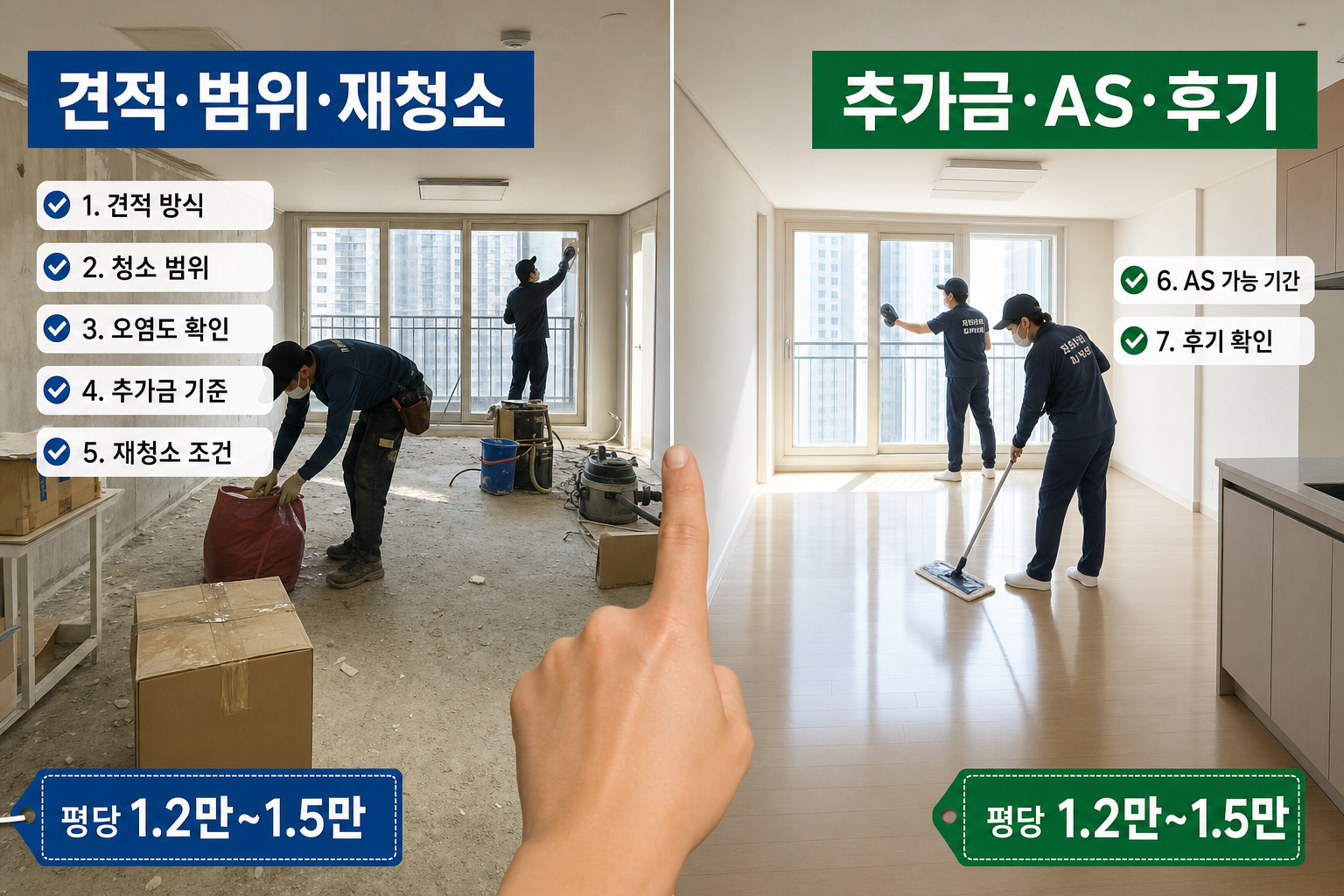 입주청소 업체 비교 체크리스트 7가지